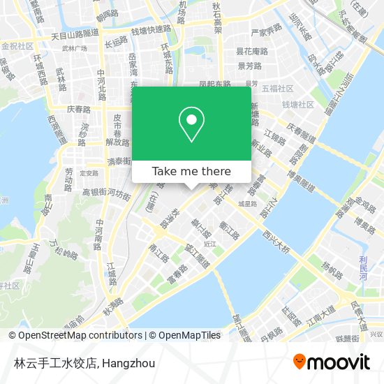 林云手工水饺店 map