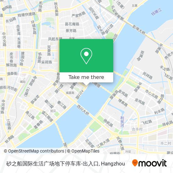 砂之船国际生活广场地下停车库-出入口 map