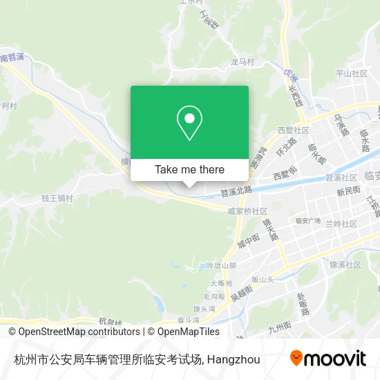 杭州市公安局车辆管理所临安考试场 map