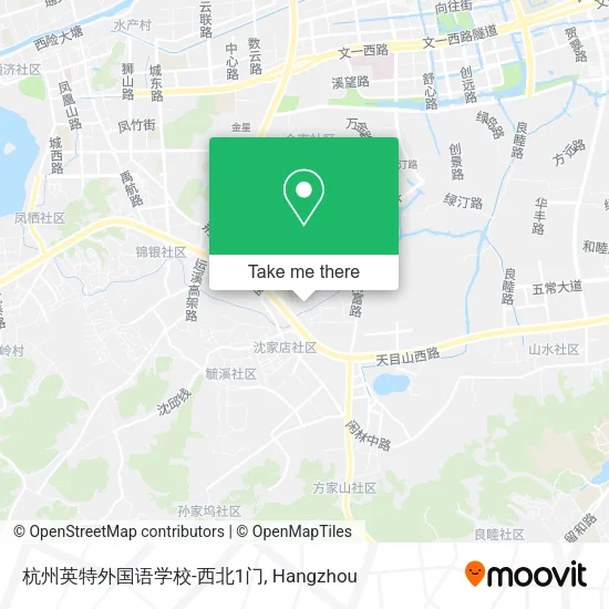 杭州英特外国语学校-西北1门 map