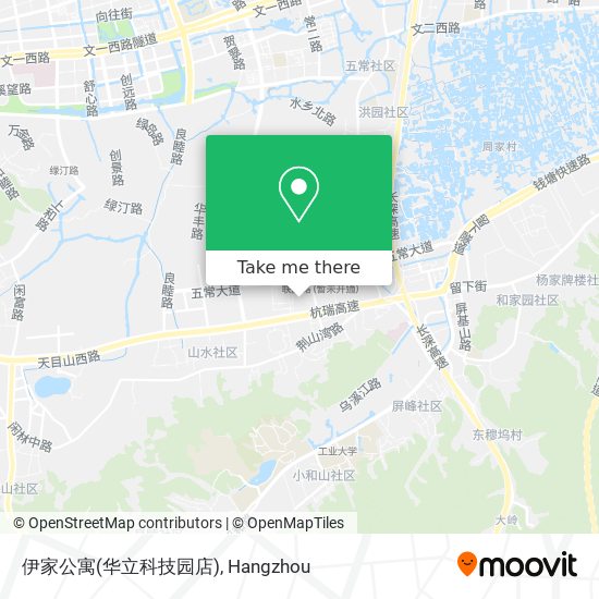 伊家公寓(华立科技园店) map