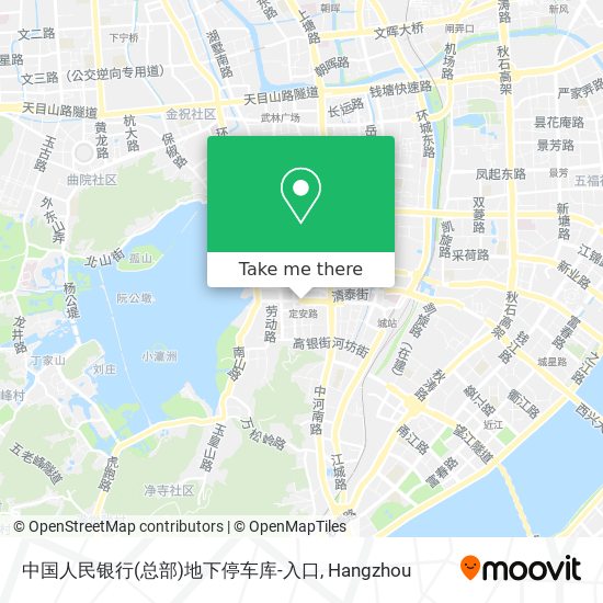 中国人民银行(总部)地下停车库-入口 map