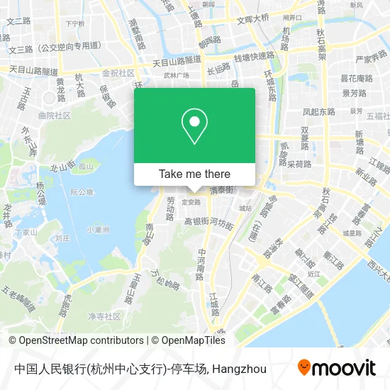 中国人民银行(杭州中心支行)-停车场 map