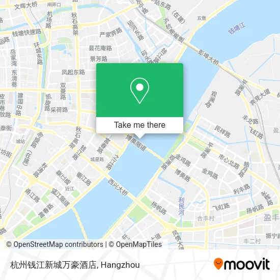 杭州钱江新城万豪酒店 map