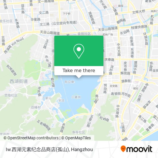 Iw.西湖元素纪念品商店(孤山) map