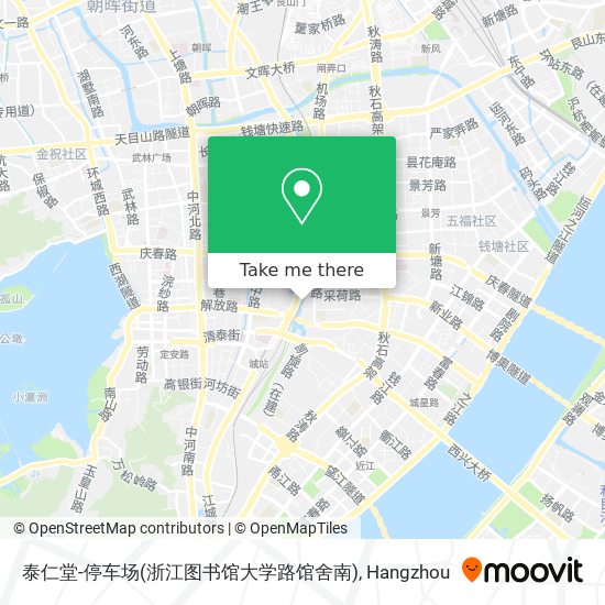 泰仁堂-停车场(浙江图书馆大学路馆舍南) map
