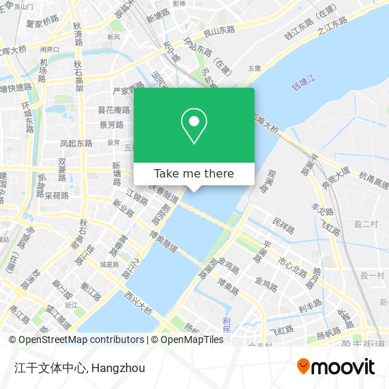 江干文体中心 map