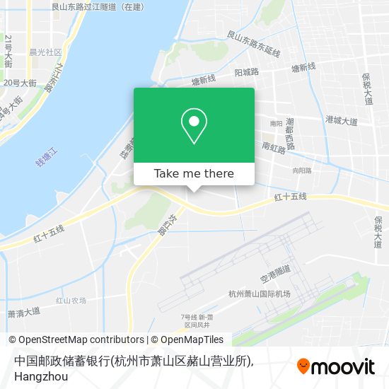 中国邮政储蓄银行(杭州市萧山区赭山营业所) map
