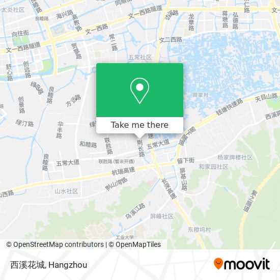 西溪花城 map