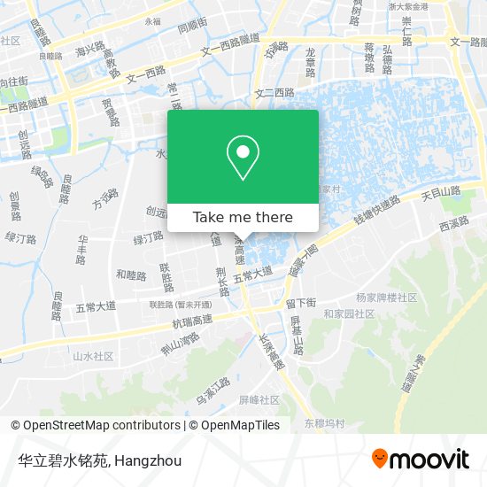 华立碧水铭苑 map