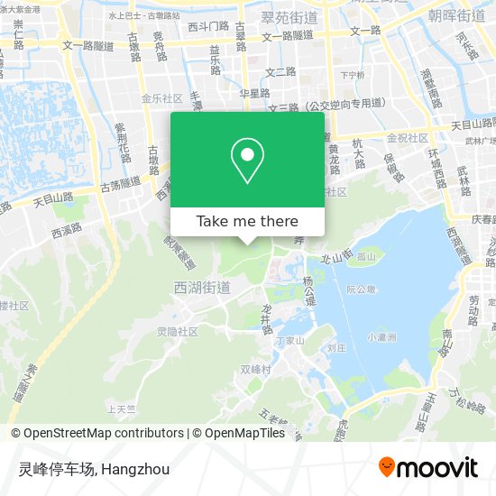 灵峰停车场 map