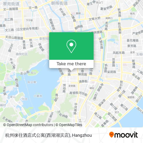 杭州徕往酒店式公寓(西湖湖滨店) map