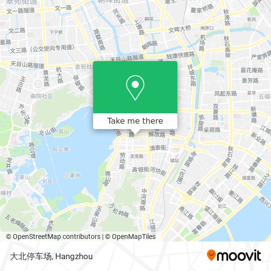 大北停车场 map
