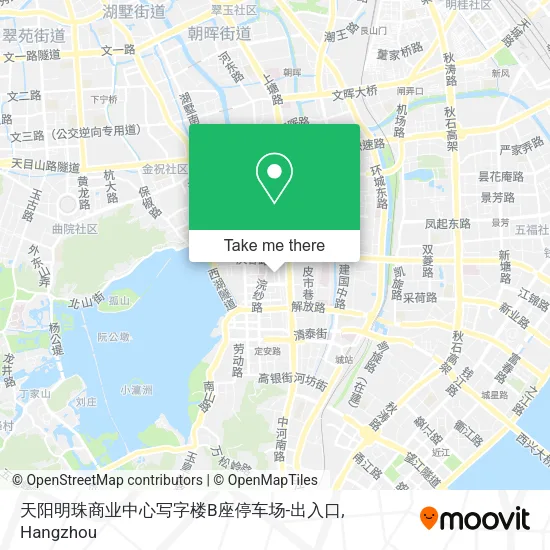 天阳明珠商业中心写字楼B座停车场-出入口 map