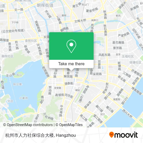杭州市人力社保综合大楼 map