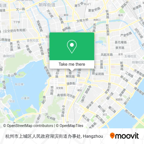 杭州市上城区人民政府湖滨街道办事处 map