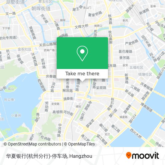华夏银行(杭州分行)-停车场 map