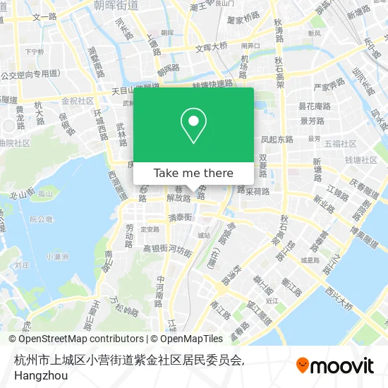 杭州市上城区小营街道紫金社区居民委员会 map