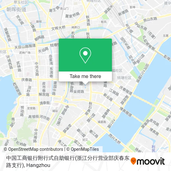 中国工商银行附行式自助银行(浙江分行营业部庆春东路支行) map