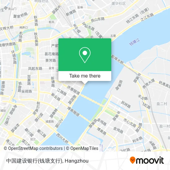 中国建设银行(钱塘支行) map