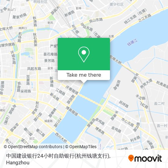 中国建设银行24小时自助银行(杭州钱塘支行) map