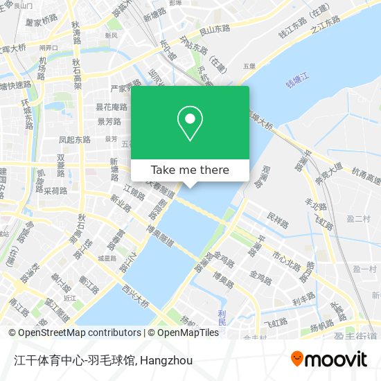 江干体育中心-羽毛球馆 map