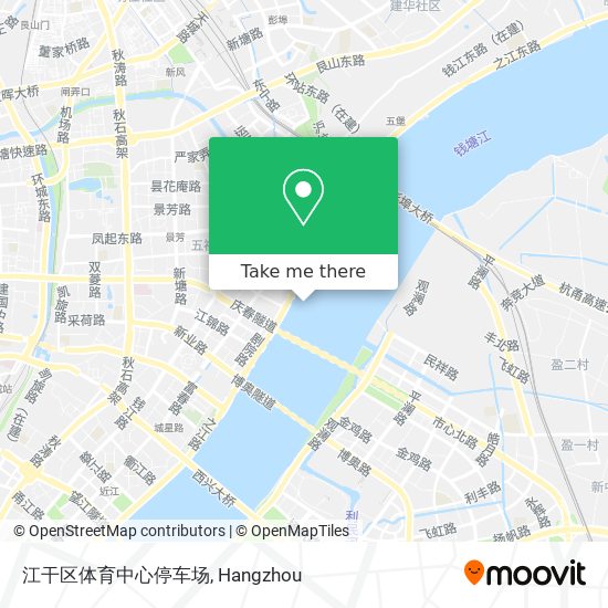 江干区体育中心停车场 map