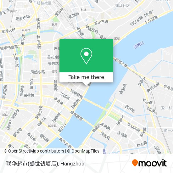 联华超市(盛世钱塘店) map