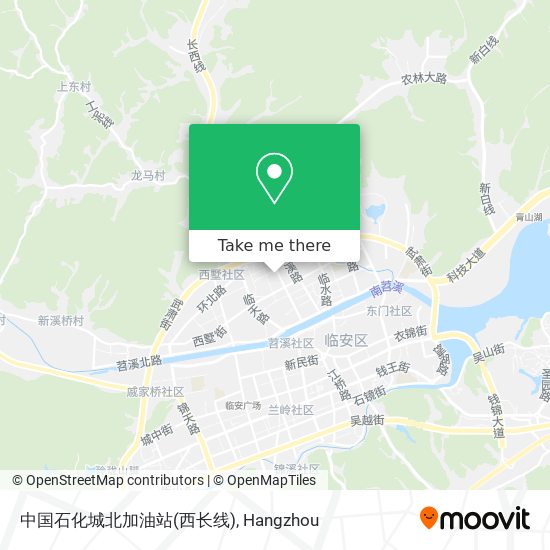 中国石化城北加油站(西长线) map