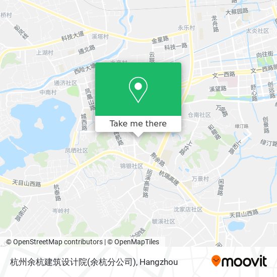 杭州余杭建筑设计院(余杭分公司) map