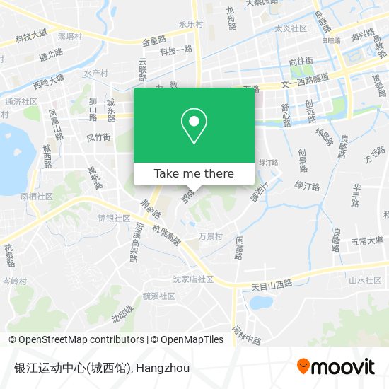 银江运动中心(城西馆) map