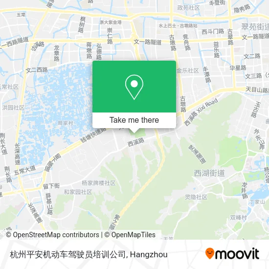 杭州平安机动车驾驶员培训公司 map