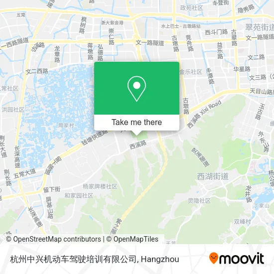 杭州中兴机动车驾驶培训有限公司 map