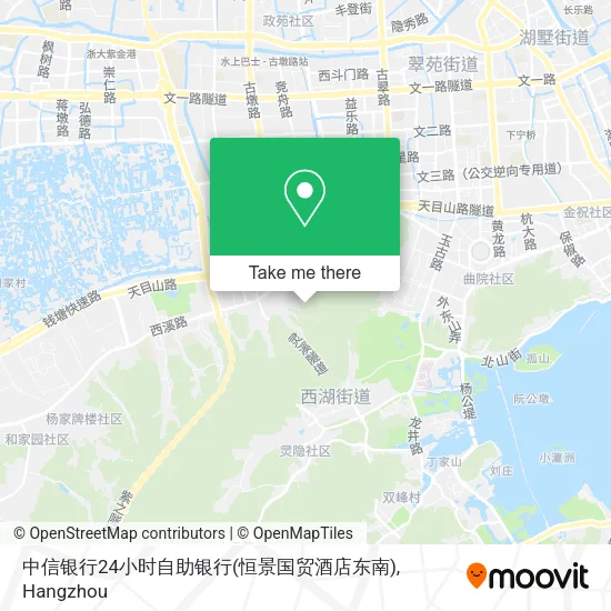 中信银行24小时自助银行(恒景国贸酒店东南) map