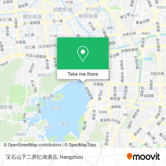 宝石山下二弄忆湖酒店 map