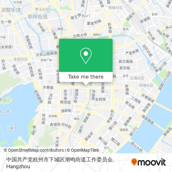 中国共产党杭州市下城区潮鸣街道工作委员会 map
