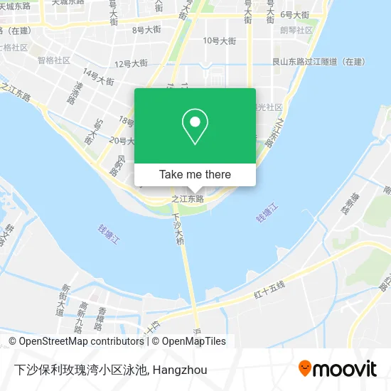 下沙保利玫瑰湾小区泳池 map