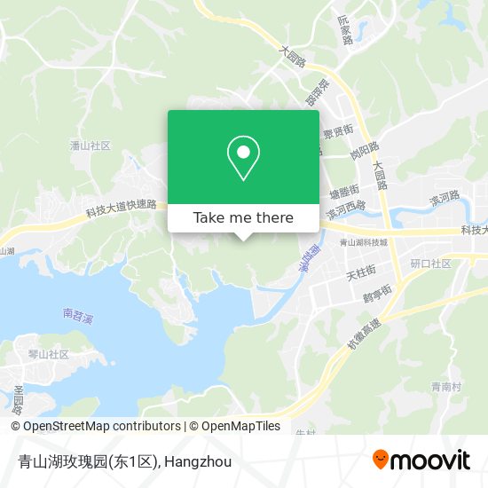 青山湖玫瑰园(东1区) map