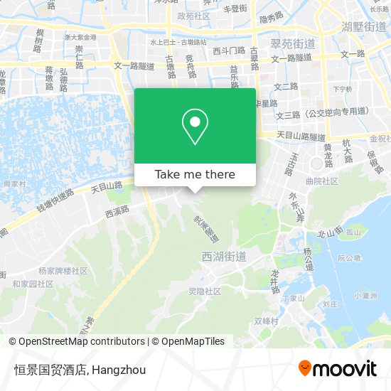 恒景国贸酒店 map
