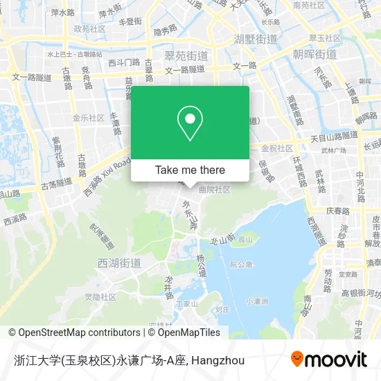 浙江大学(玉泉校区)永谦广场-A座 map
