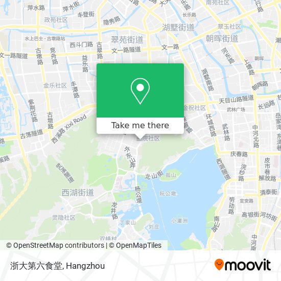 浙大第六食堂 map