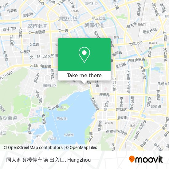 同人商务楼停车场-出入口 map