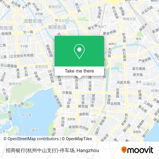 招商银行(杭州中山支行)-停车场 map