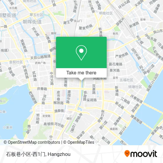 石板巷小区-西1门 map