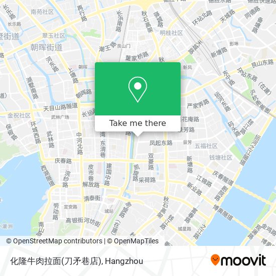 化隆牛肉拉面(刀矛巷店) map
