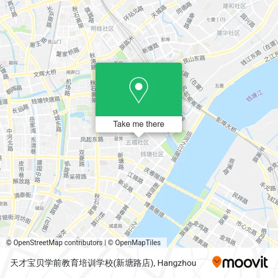 天才宝贝学前教育培训学校(新塘路店) map