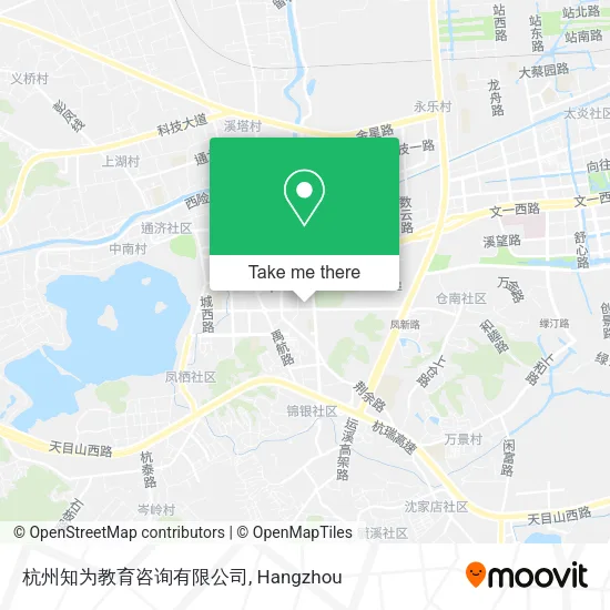 杭州知为教育咨询有限公司 map