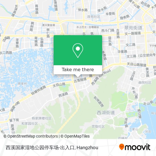 西溪国家湿地公园停车场-出入口 map
