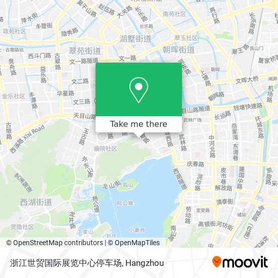浙江世贸国际展览中心停车场 map