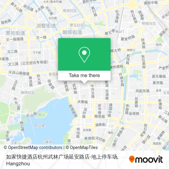 如家快捷酒店杭州武林广场延安路店-地上停车场 map